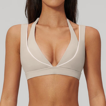 Summer Sexy Gym Top Women's Sports Bra Breathable Sports Underwear Running Shockproof Yoga Bra Female Fitness Bra Workout Top