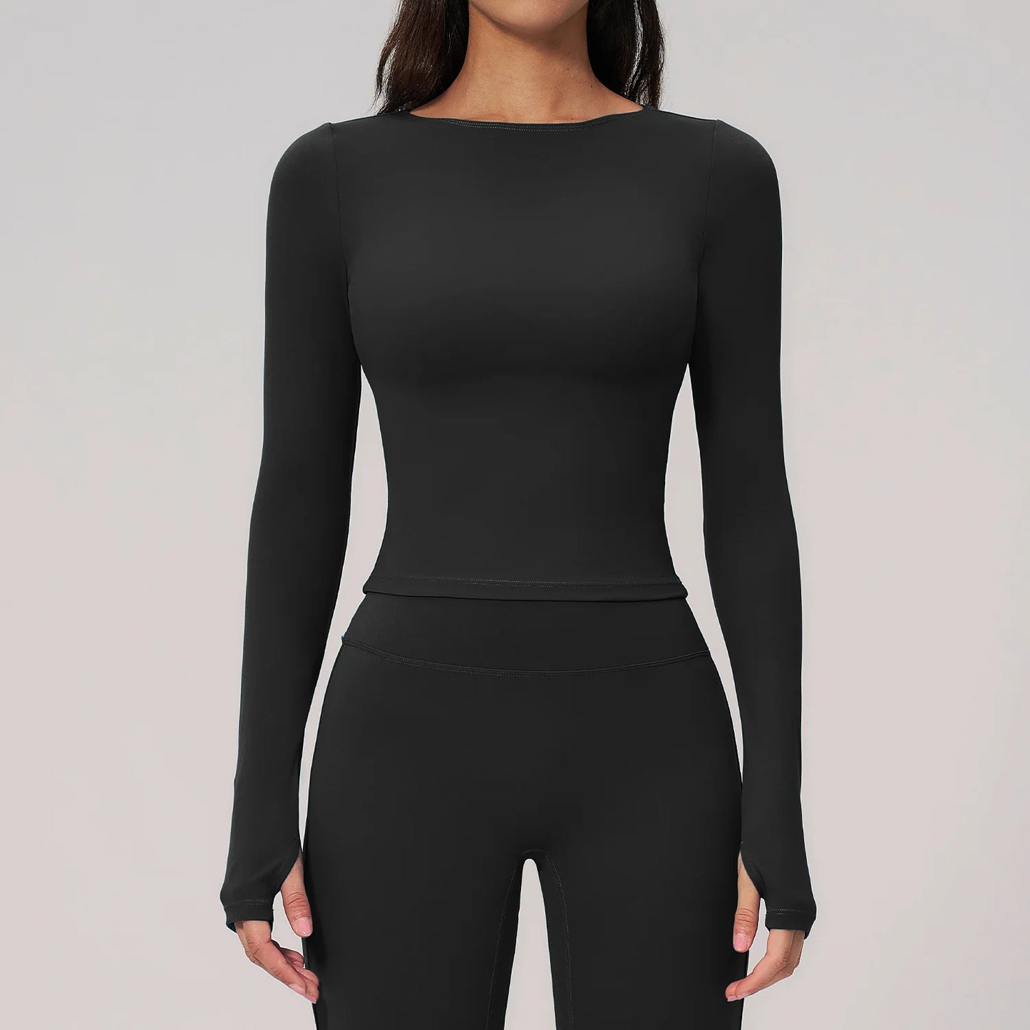 Women Yoga T-shirts Fitness Sports Long Sleeve Running High Elastic Workout Shirts Gym Sports Shirts Female Crop Top Yoga Tops