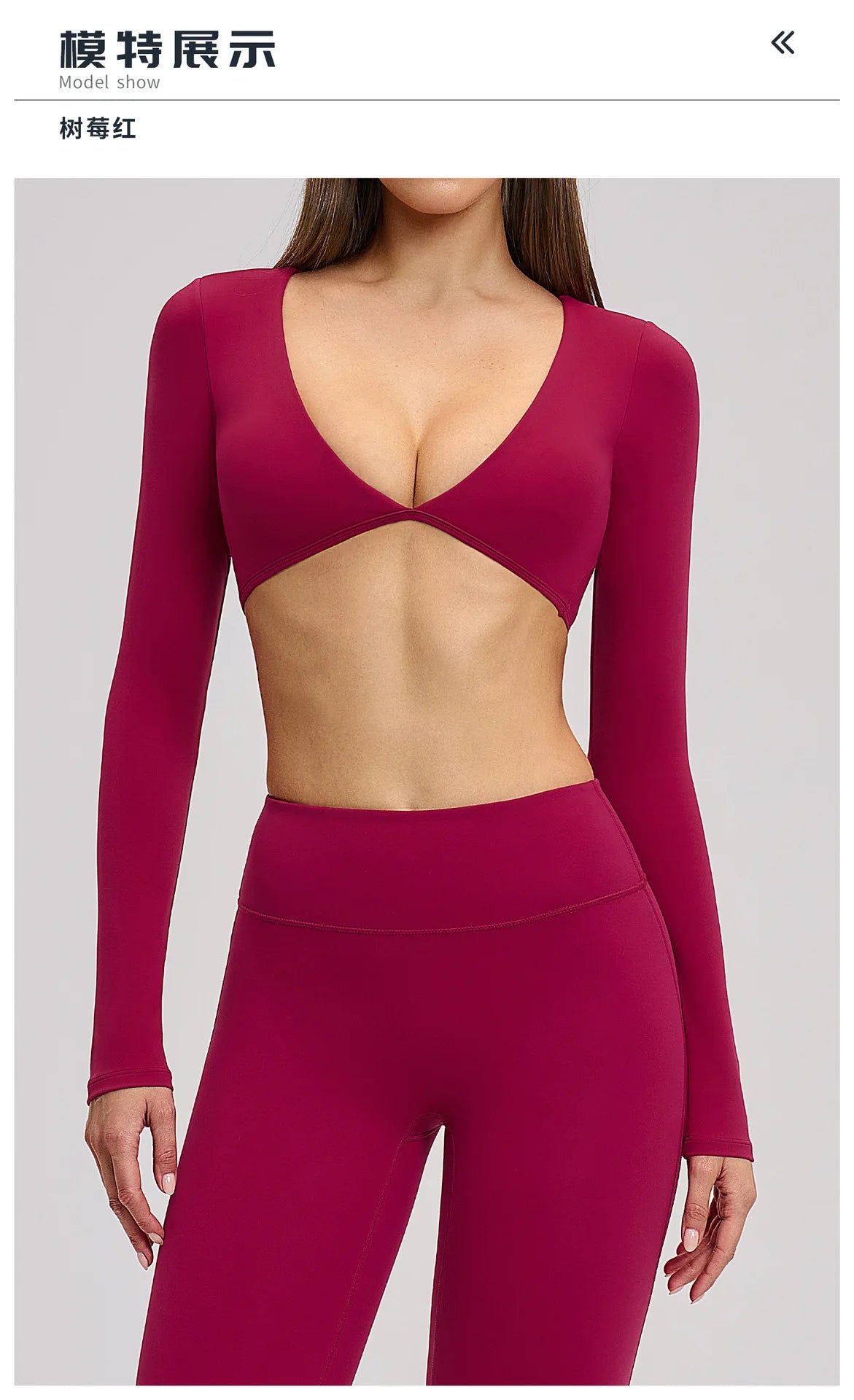 Women's Crop Tops Yoga T-shirts Solid Sports Top Long Sleeve Quick Dry Fitness Gym Sport Wear Running Shirts Sexy Exposed Navel