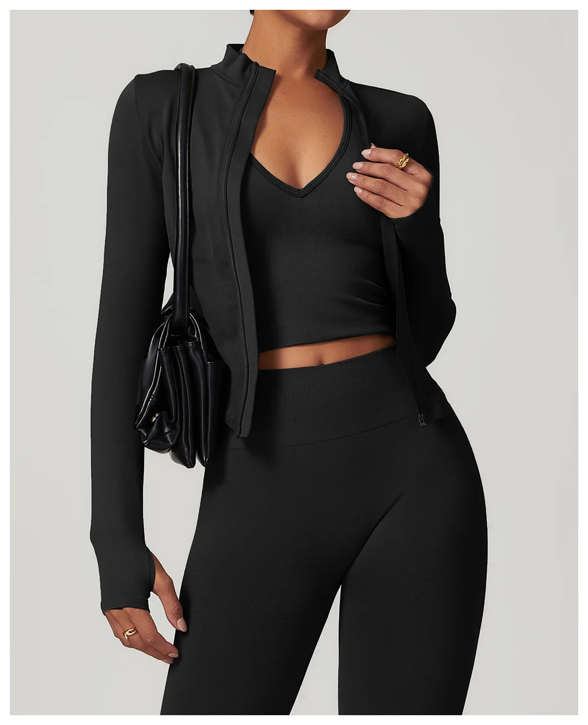 New Zipper Sports Top Women Gym Long Sleeve for Fitness Seamless Coat  Clothing Running Workout Tights Gym Tops Yoga Shirts