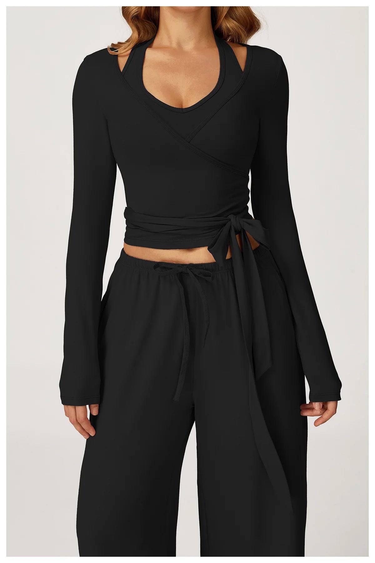 Women Fitness Yoga Shirt Strappy Long Sleeve Sports Jacket Gym Top Activewear Running Coats Workout Clothes Woman Sportswear ﻿