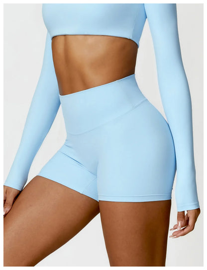 Yoga Shorts Women Scrunch Butt Yoga Pants High Waist Leggings Lift Butt Cycling Shorts Running Push Up Workout Gym Sports Shorts