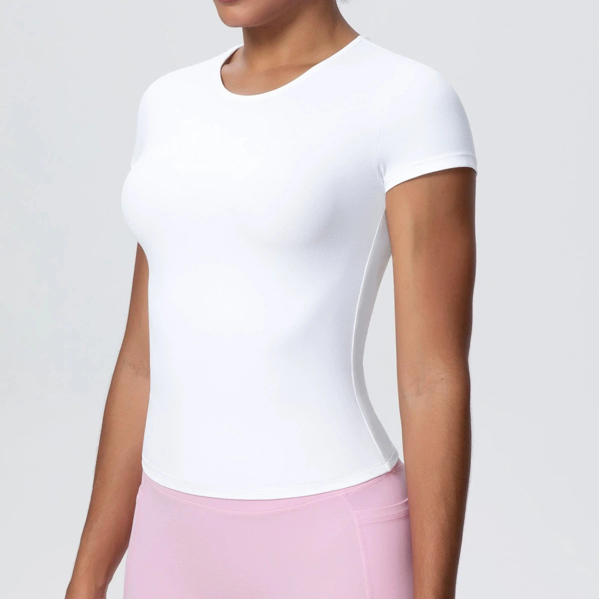 Best Selling New Models Yoga T-Short Sleeve Athletic Yoga Running Sexy Summer Gym Workout Quick Dry Stretchy Tees Tops Baselayer