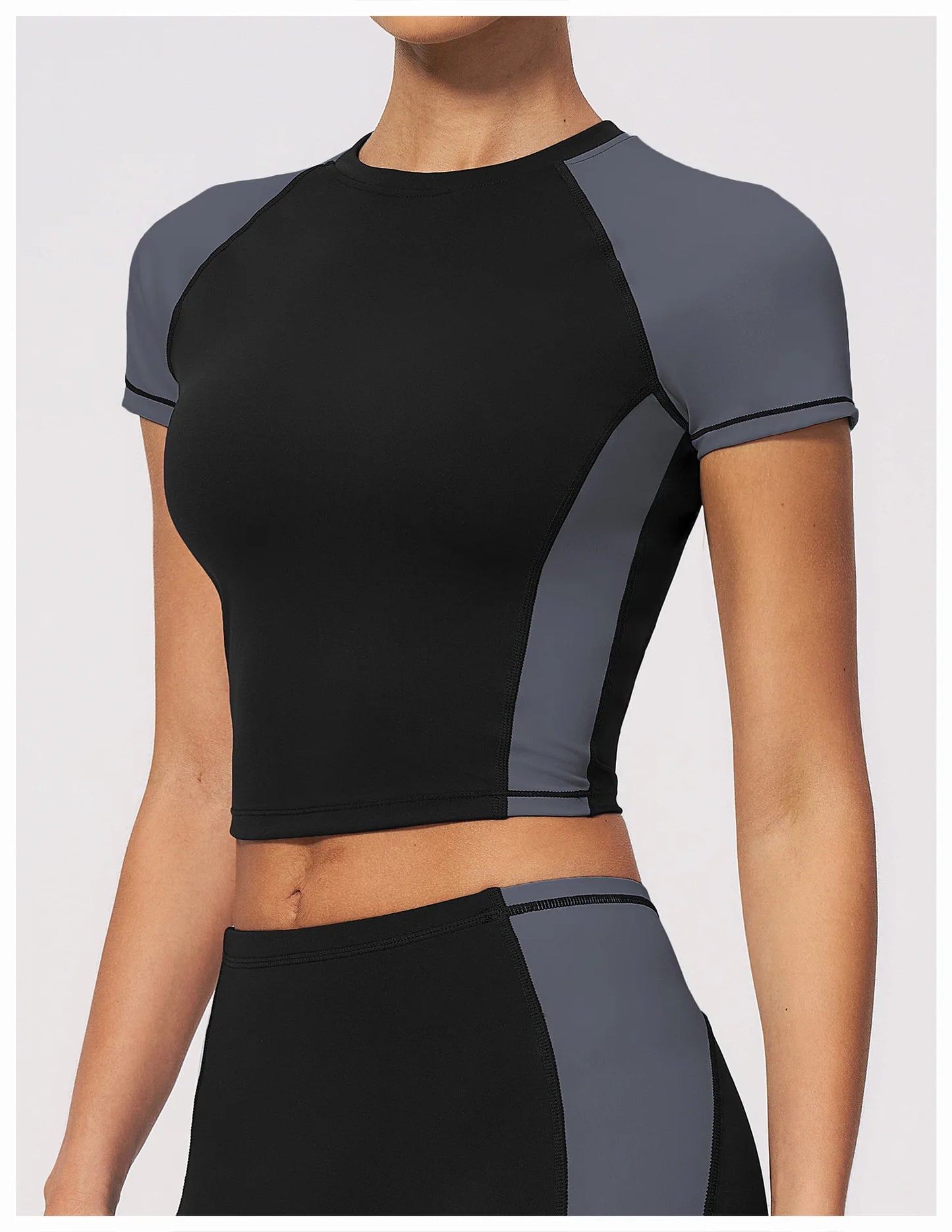 Summer Yoga Top Women Breathable Yoga Shirts Fitness Sports T-Shirts Gym Crop Top Light Weight Yoga Shirt Fitness Activewear