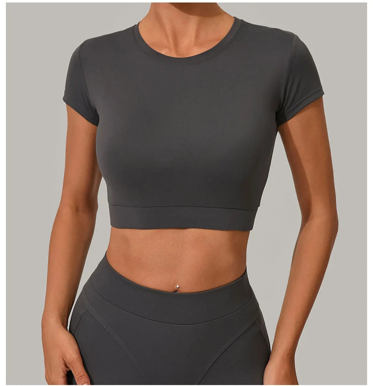 Women Yoga Top Sport T-Shirts Exercise Fitness Clothes Short Sleeve Yoga Shirt Gym Top Running Quick Drying Workout Sport Top