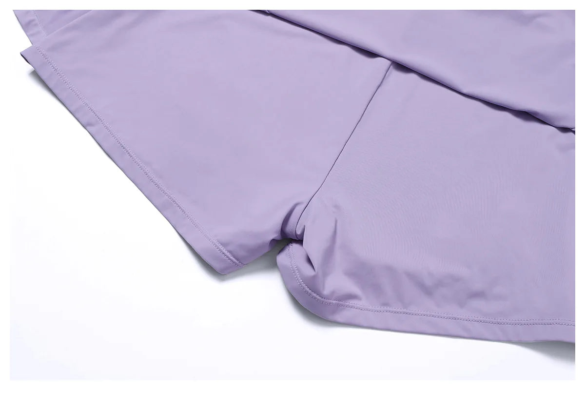 New Gym Yoga High Waist Yoga Skirt Tennis Sports Fitness Push Up Quick Drying Sun Protection Skirt UV Protection