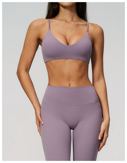 Summer Yoga Bra Women Shockproof Top Breathable Sports Bra Running Push Up Top Female Gym Workout Yoga Underwear Fitness Vest