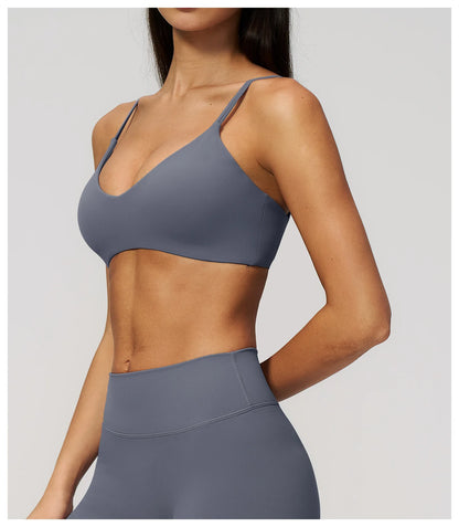 Summer Yoga Bra Women Shockproof Top Breathable Sports Bra Running Push Up Top Female Gym Workout Yoga Underwear Fitness Vest