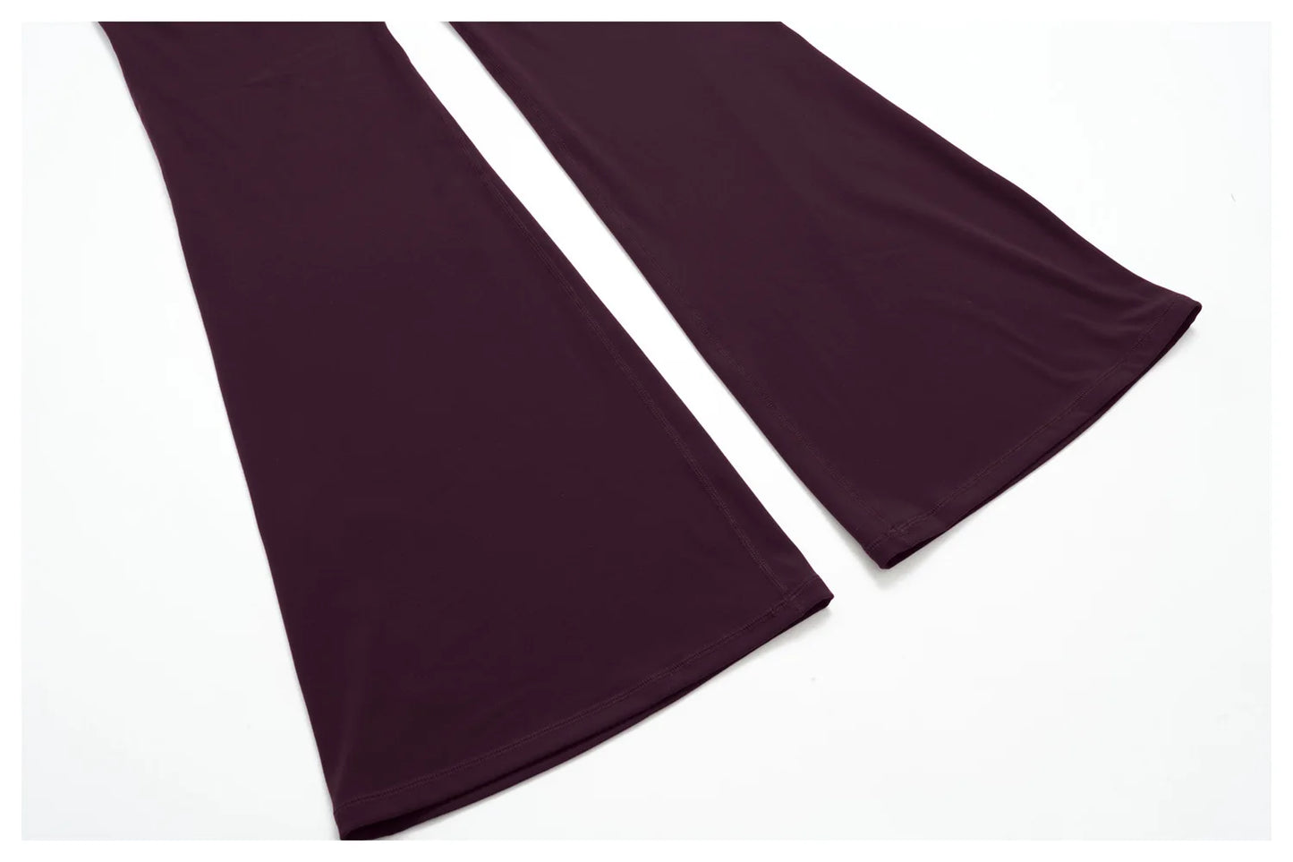 Summer Solid Color Flared Pants Women Breathable Yoga Pants High Waist Butt Lift Sports Pants Scrunch Butt Flared Trousers