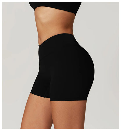 Yoga Shorts Women Fitness Shorts Running Cycling Shorts Quick Drying Sports Leggings High Waist Summer Workout Gym Push-up Short