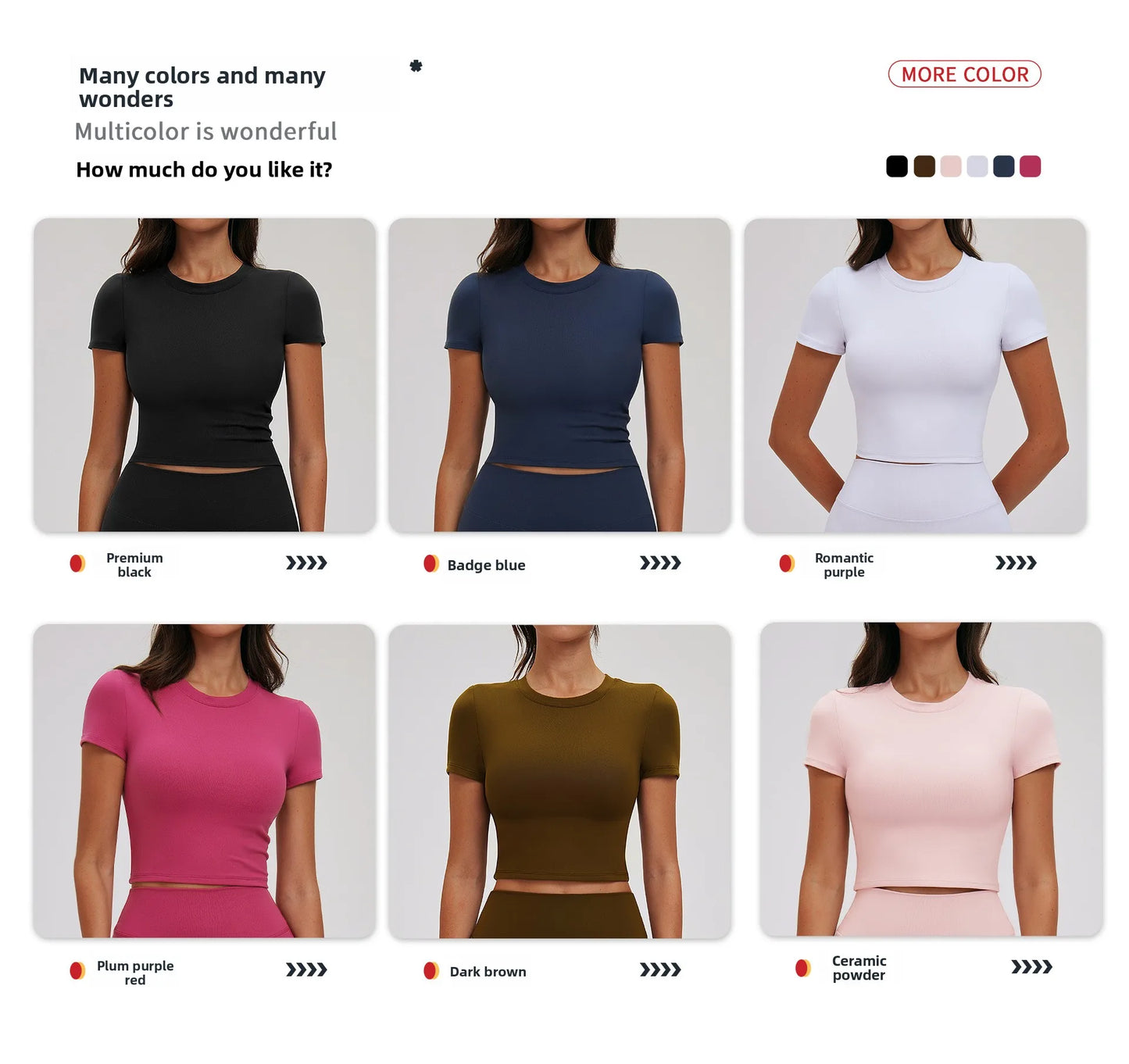 Women Yoga Shirt Gym Top Running Active Wear Sport Top Yoga Top Sport T Shirts Fitness Clothes Short Sleeve Women's Sportswear