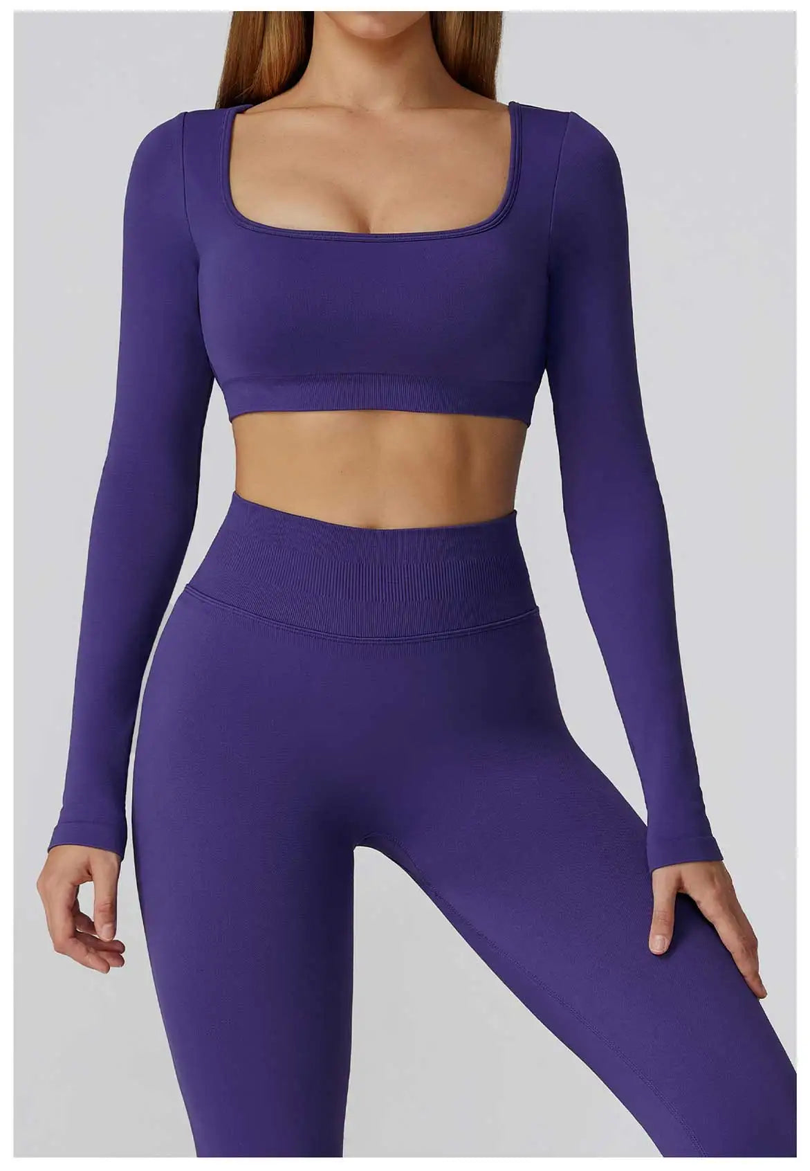 Women's Yoga Top Seamless Long Sleeved Sports Wear Workout Tops T-shirt Fitness Running Hollow out Backless Gym Woman SportShirt