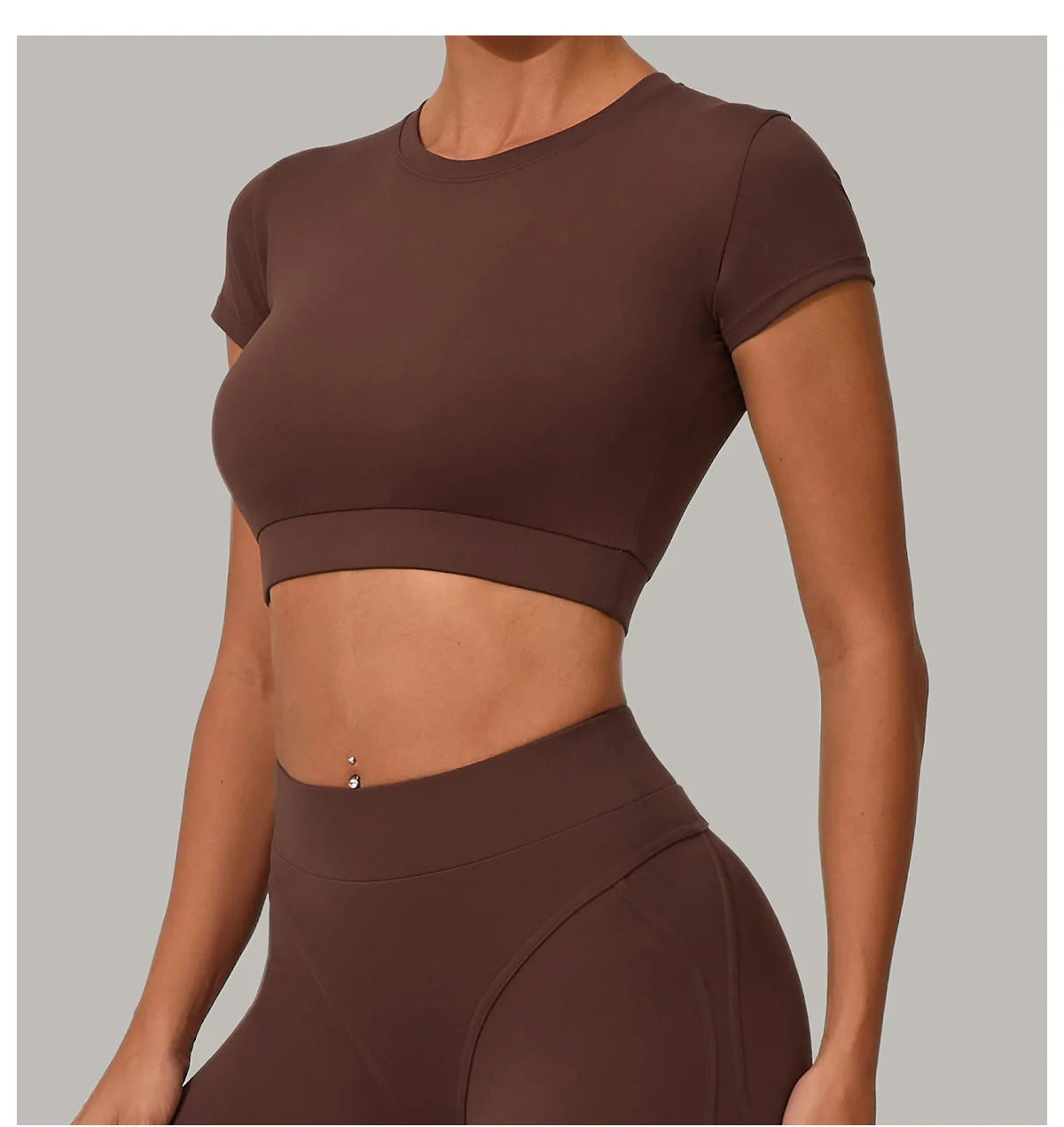 Women Yoga Top Sport T-Shirts Exercise Fitness Clothes Short Sleeve Yoga Shirt Gym Top Running Quick Drying Workout Sport Top