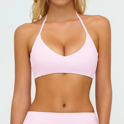 summer Yoga Bra Women's Sports Bra Breathable Vest Shock Proof Top Running Active Sportswear Bra Gym Workout Fitness Push up Top