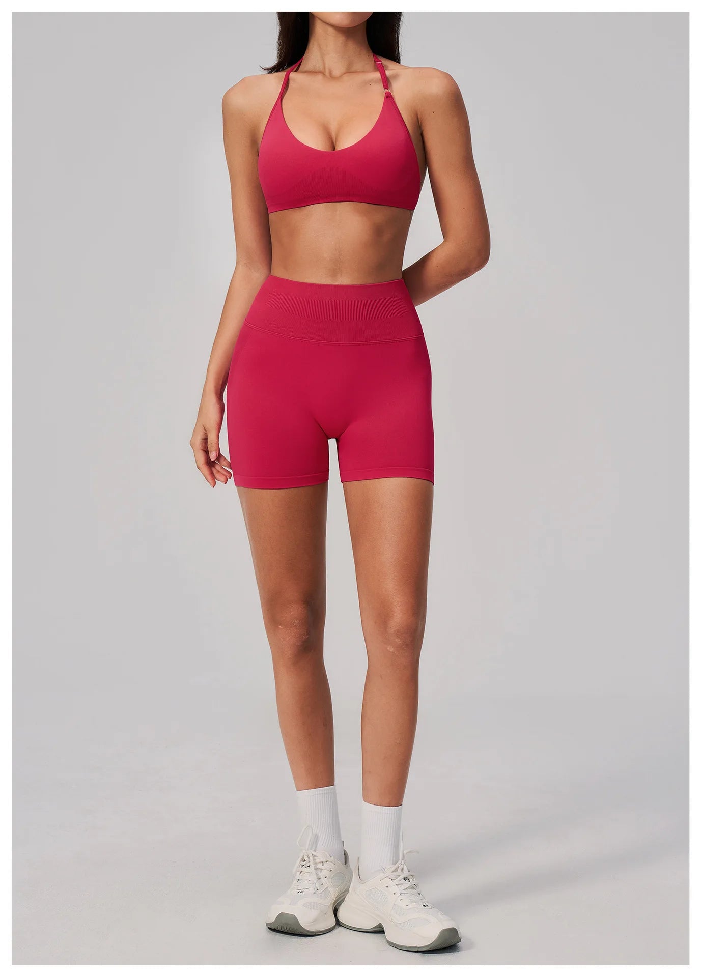 Seamless Sports Shorts Women Yoga Shorts High Waist Workout Shorts Breathable Sports Leggings Gym Shorts Running Cycling Shorts