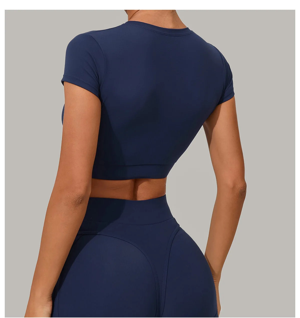 Women Yoga Top Sport T-Shirts Exercise Fitness Clothes Short Sleeve Yoga Shirt Gym Top Running Quick Drying Workout Sport Top