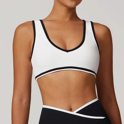 New Women Sports Bra Back High Impact Workout Sport Top Crop Fitness Wear For Yoga Gym Brassiere Sportswear Gym Push Up Bra
