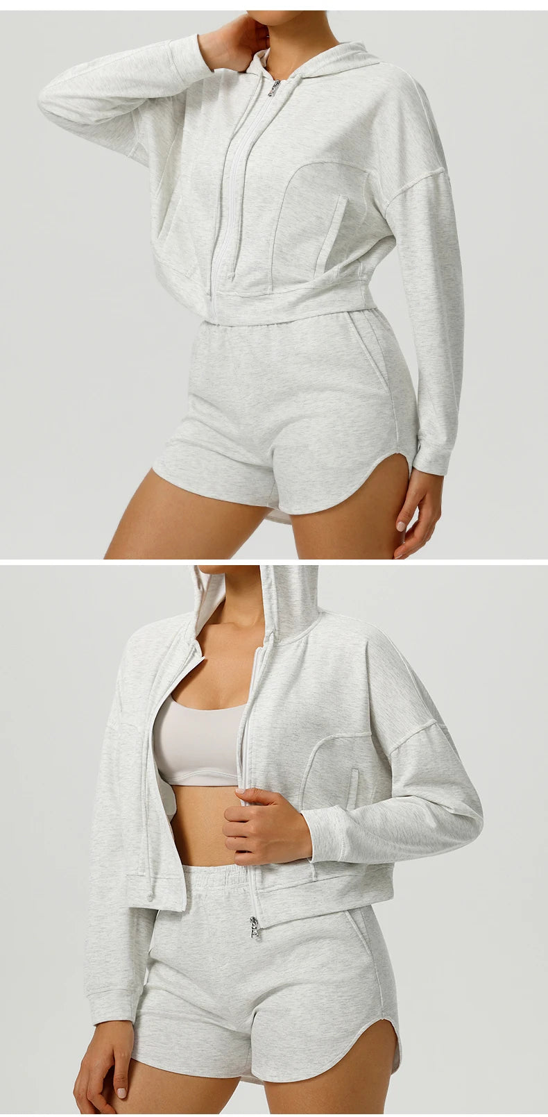 Autumn and Winter Sports Jacket Women Sport Jacket Long Sleeve Shirt Workout Coat Gym Training Clothing Stretch Yoga Sportswear