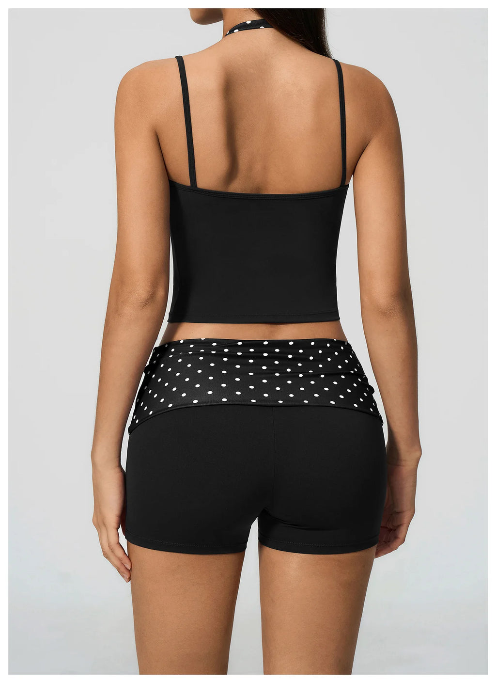 Polka Dot Yoga Tank Top Shockproof Striped Fitness Bra Gym Workout Vest Breathable Sport Top Halter Beautiful Back Sport Vest