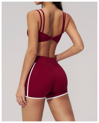 Summer Women Yoga Bra Sports Bra Sexy Breathable Underwear High Strength Fitness Female Shockproof Bra Gym Workout Top Crop Tops