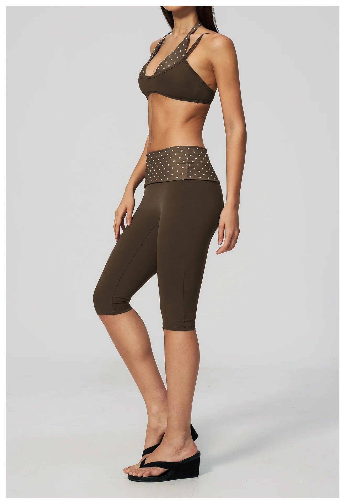 Women's Striped Yoga Bra Breathable Sports Underwear Shockproof Workout Top Sexy Polka Dot Bra Beautiful Back Sports Yoga Top
