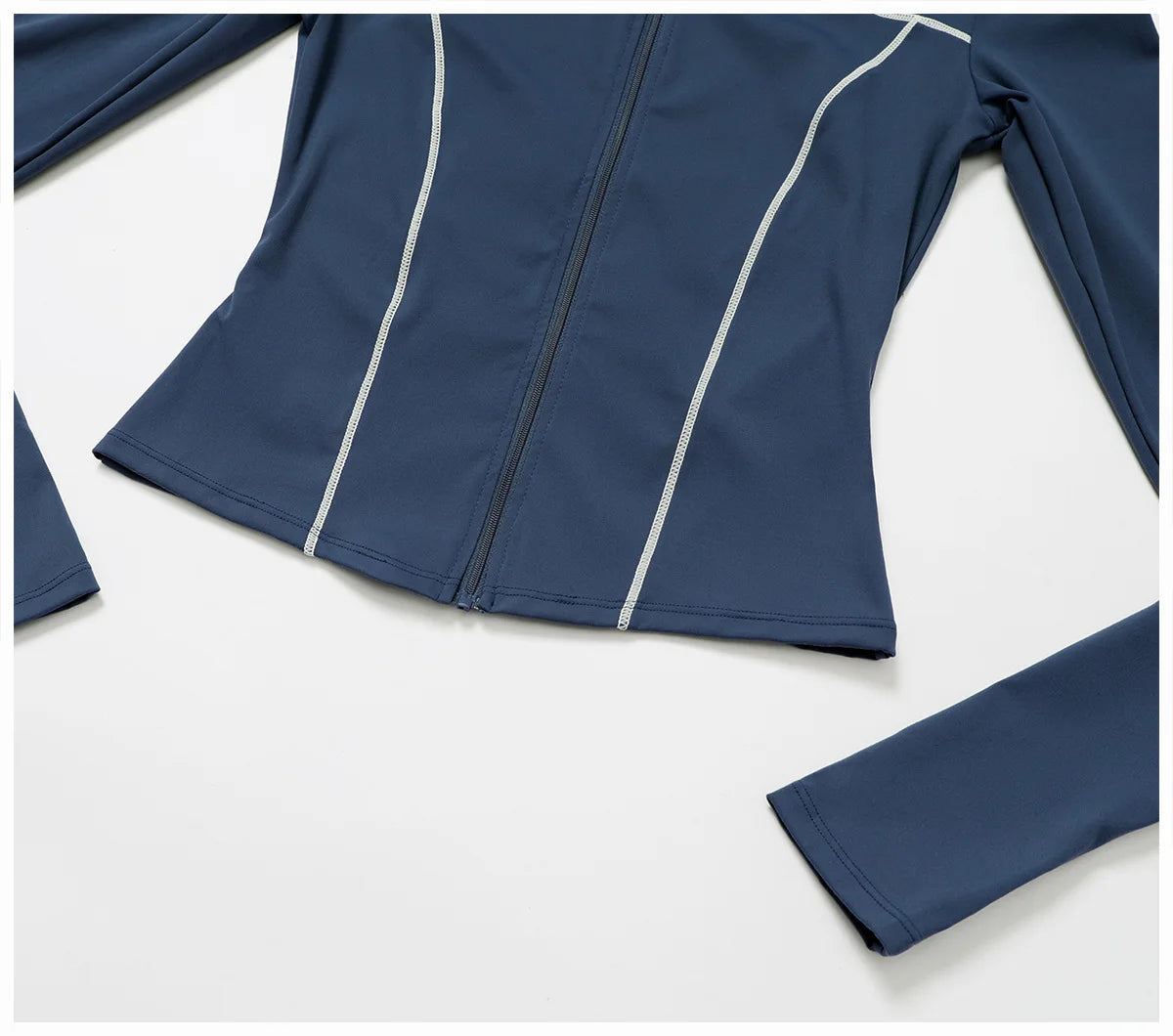 Women Zip Fitness Clothes Long Sleeve Sports Jacket Stand-up Collar Yoga Shirt Quick Dry Gym Top Outdoors Sunscreen Running Coat