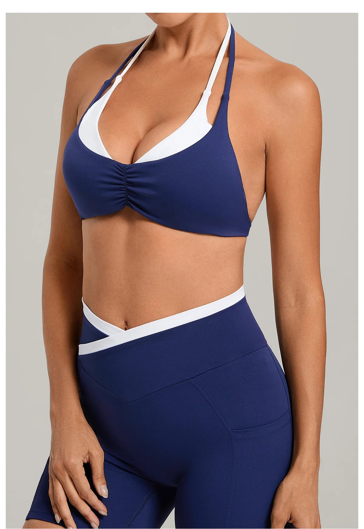 Sportswear Woman's Gym Underwear Stretch Shoulder Strap Fitness Sports Bra Breathable Female Top Yoga Sport Bra Outdoor Jogging