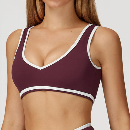 New Women Sports Bra Back High Impact Workout Sport Top Crop Fitness Wear For Yoga Gym Brassiere Sportswear Gym Push Up Bra