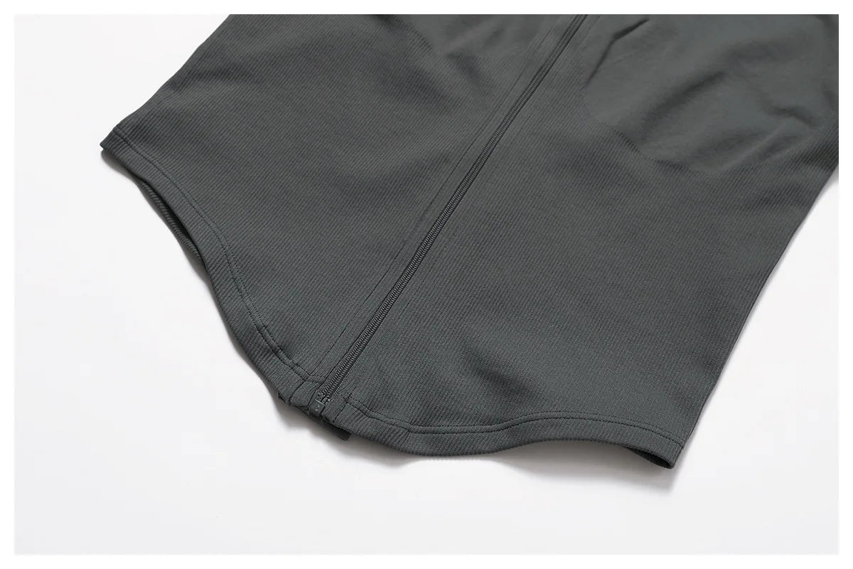 New Zipper Sports Top Women Gym Long Sleeve for Fitness Seamless Coat  Clothing Running Workout Tights Gym Tops Yoga Shirts