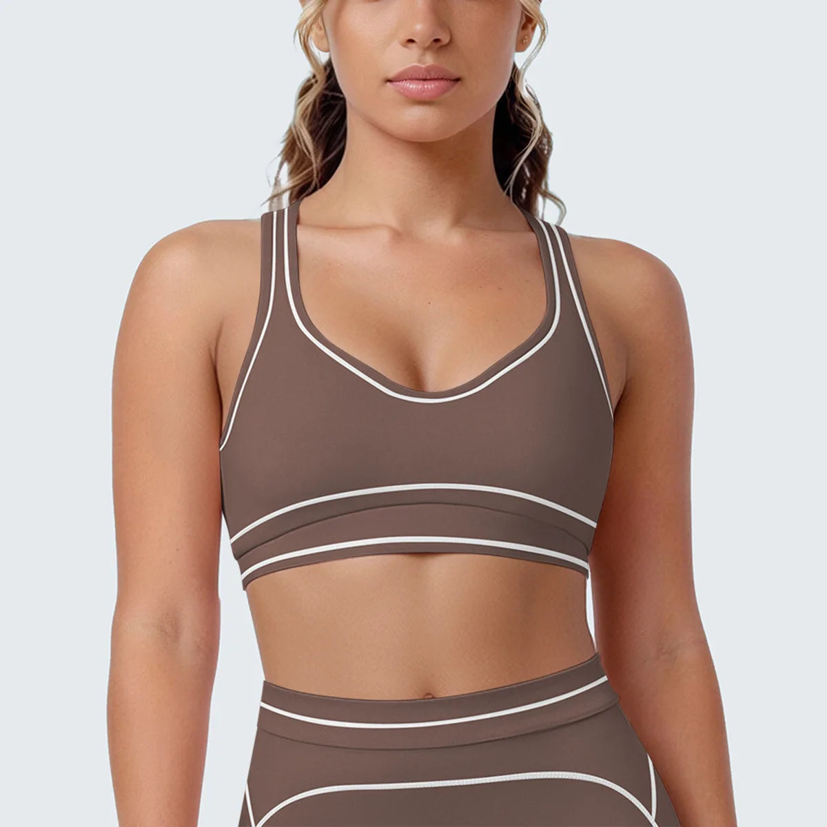 Sports Tank Top Women Sexy Fitness Bra Tights Backless Gym Clothe Underwear Yoga Bras High Running Training Shockproof Chest Pad