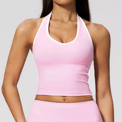 Summer Yoga Vest Women Fitness Quick-Dry Sports Top Workout Shockproof Yoga Vest Sexy Running Sports Tops Outdoors Fitness Bra