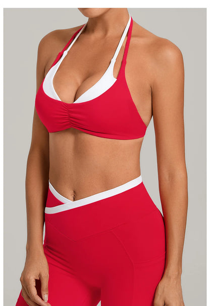 Sportswear Woman's Gym Underwear Stretch Shoulder Strap Fitness Sports Bra Breathable Female Top Yoga Sport Bra Outdoor Jogging