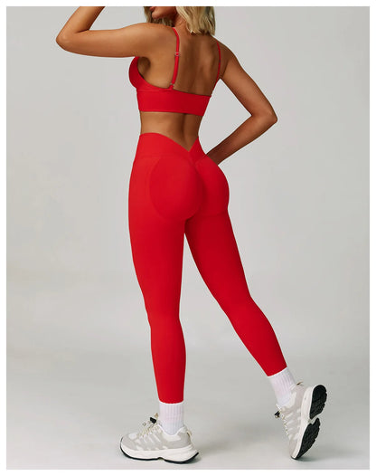 Seamless Leggings Summer Women Yoga Leggings Gym V Shaped Tight Fitness Pants Running Cycling Trousers High Waist Sports Legging