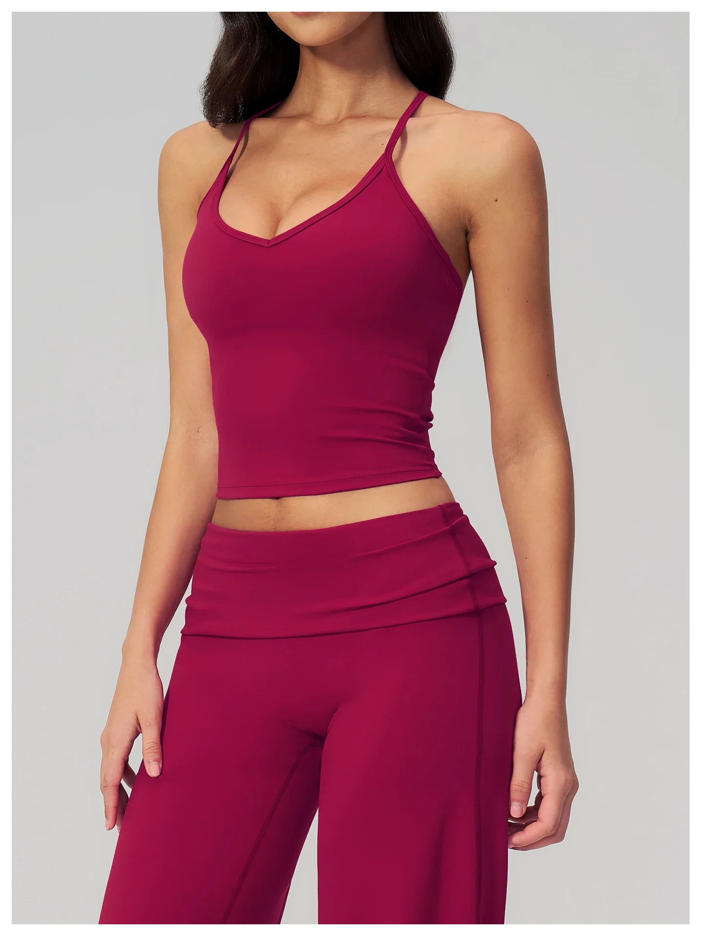 Summer Yoga Vest Women Workout Top Quick-Dry Crop Top Shockproof Gym Vest Female Running Tight Top Beautiful back Sports Tops