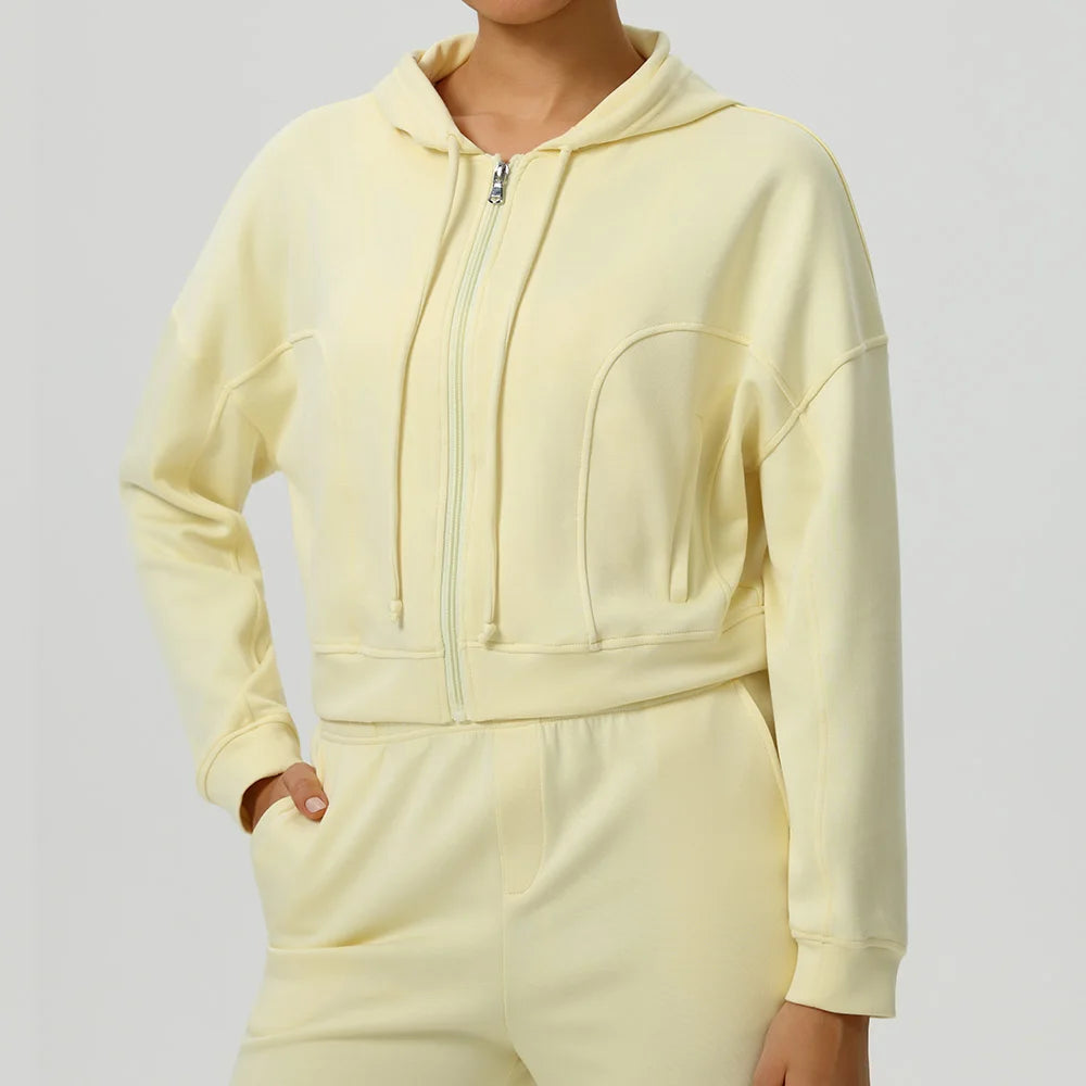 Autumn and Winter Sports Jacket Women Sport Jacket Long Sleeve Shirt Workout Coat Gym Training Clothing Stretch Yoga Sportswear