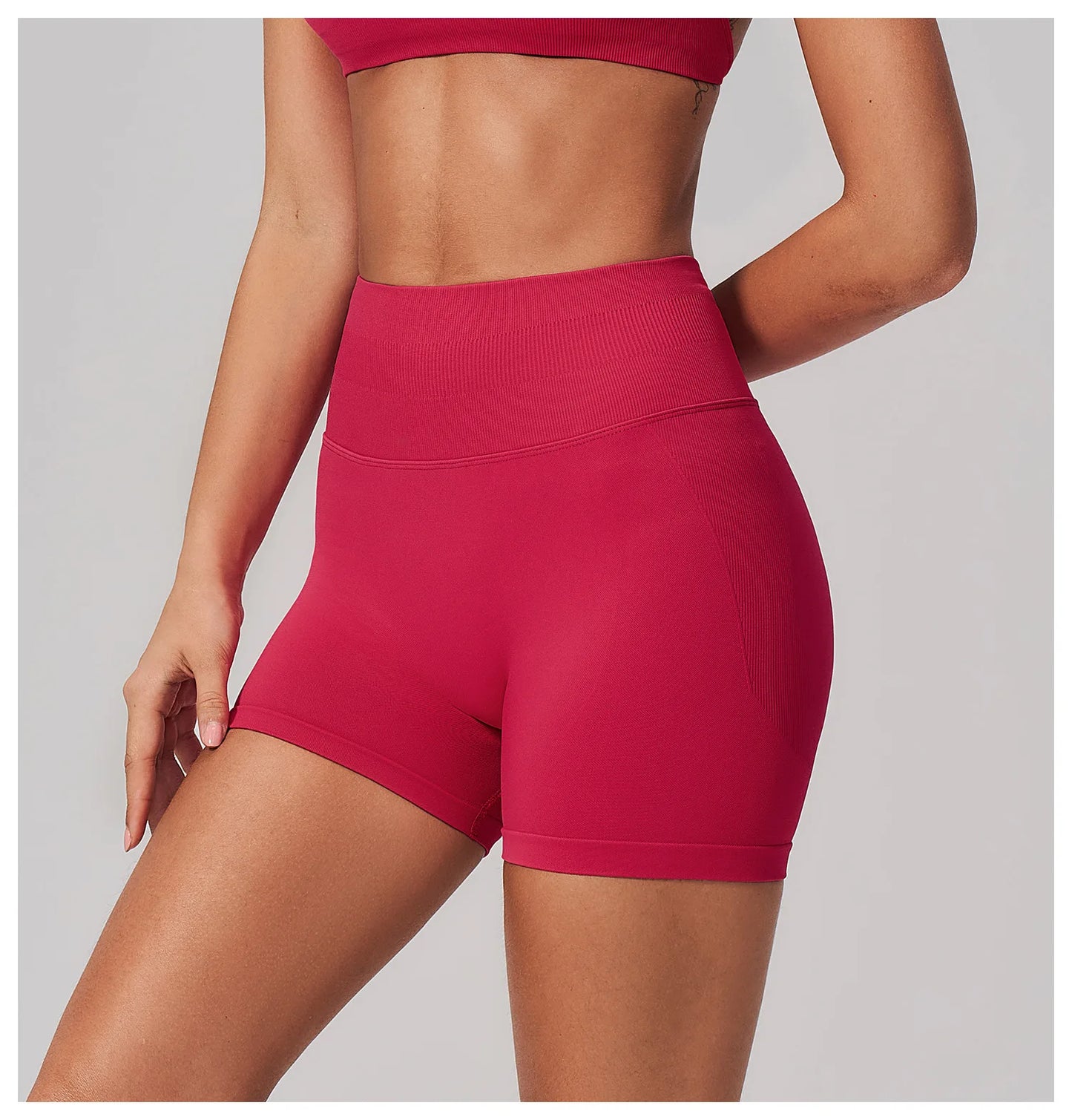 Seamless Sports Shorts Women Yoga Shorts High Waist Workout Shorts Breathable Sports Leggings Gym Shorts Running Cycling Shorts