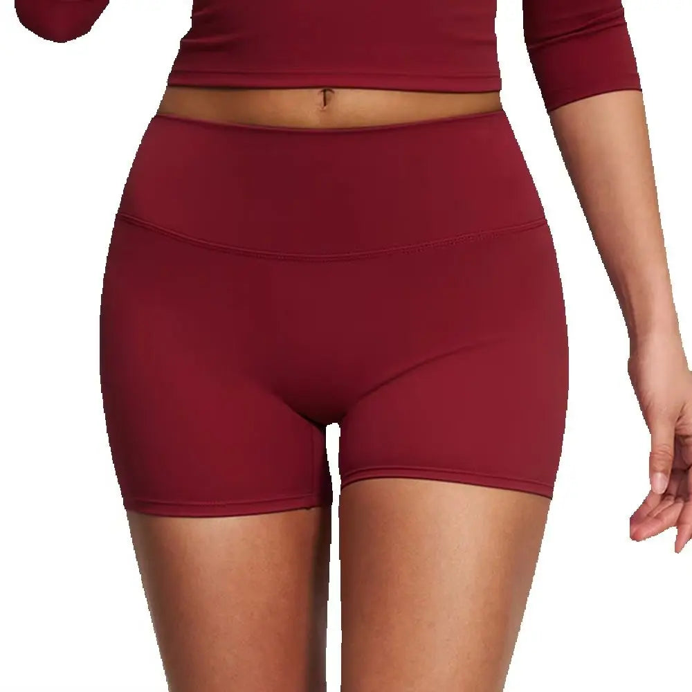 Women High Waist Yoga Shorts Running Cycling Shorts Breathable Fitness Shorts Female Summer Workout Shorts Gym Sports Tights