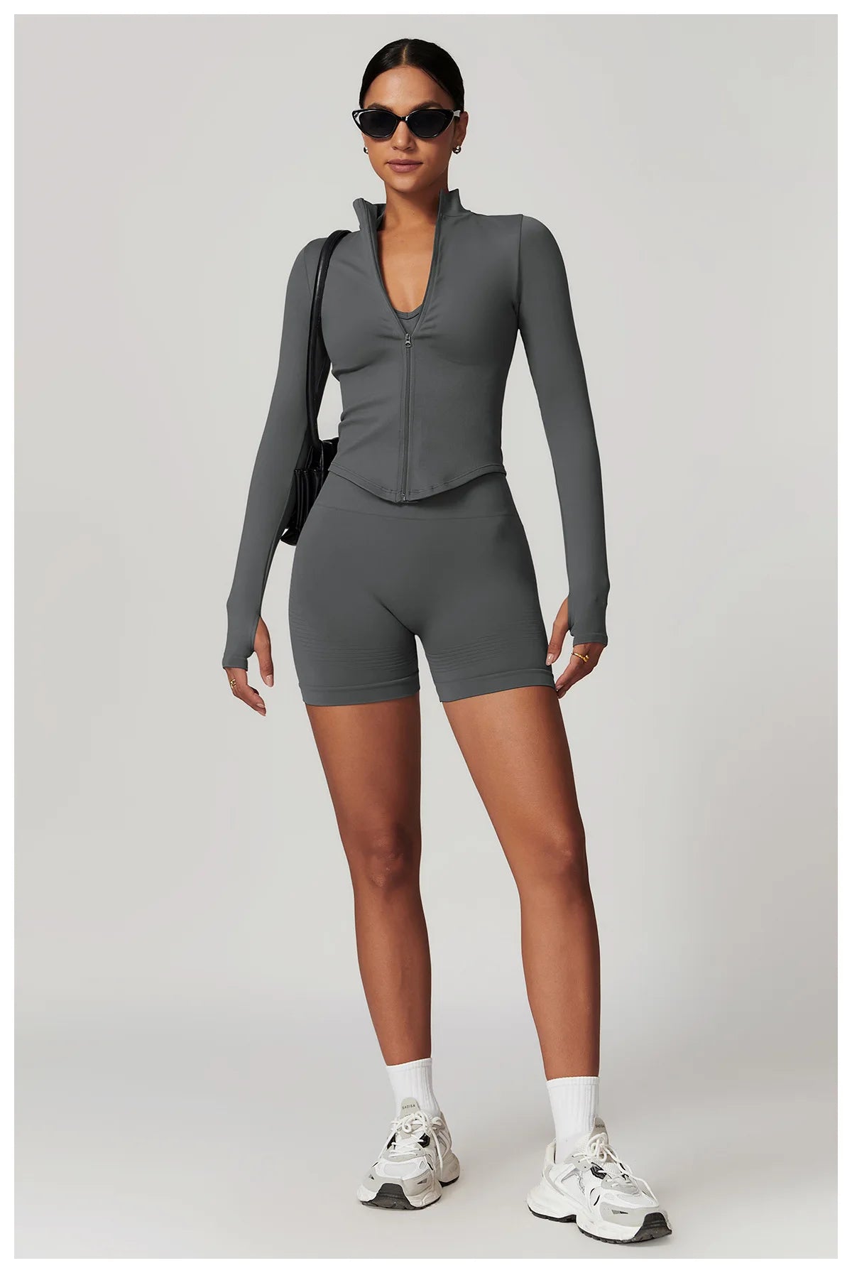 New Zipper Sports Top Women Gym Long Sleeve for Fitness Seamless Coat  Clothing Running Workout Tights Gym Tops Yoga Shirts
