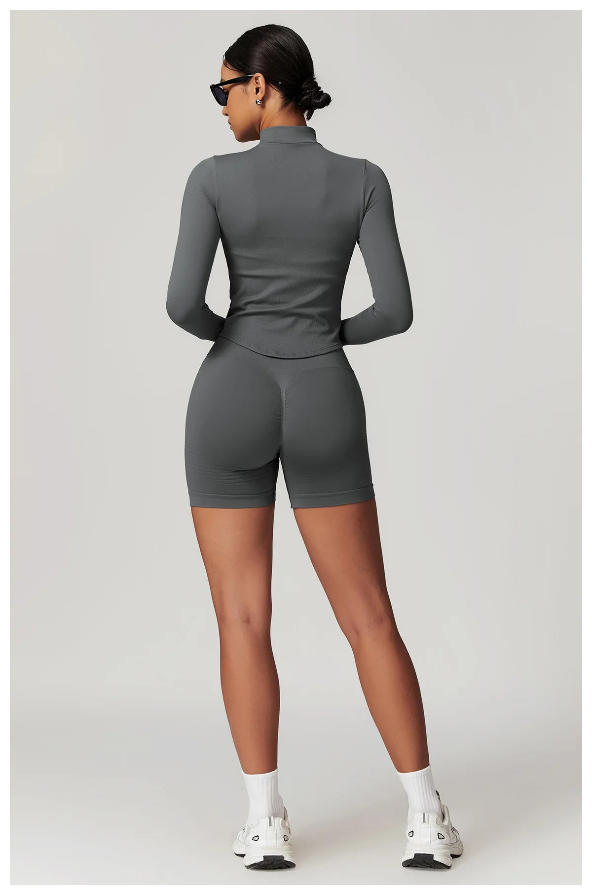 New Zipper Sports Top Women Gym Long Sleeve for Fitness Seamless Coat  Clothing Running Workout Tights Gym Tops Yoga Shirts