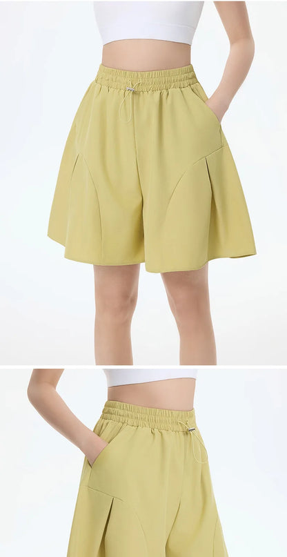 Female Yoga Wide-leg Shorts Workout Running Women FitnessWorkout Short For Ladies Gym Shorts Fitness Sportwear Summer Yoga Short