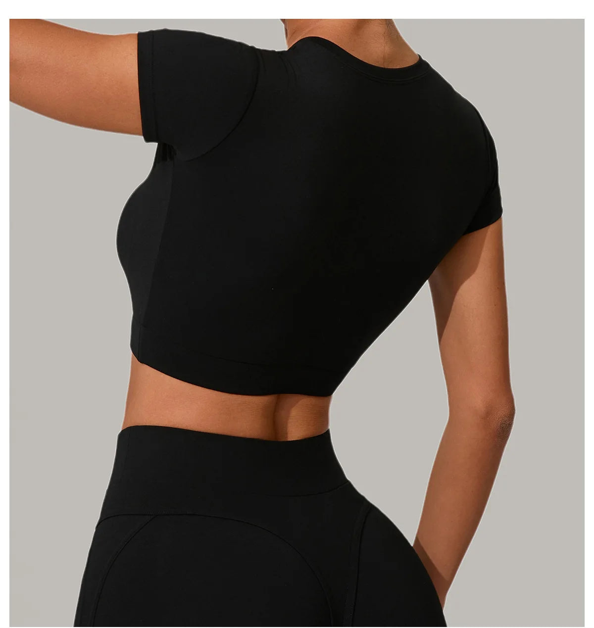 Women Yoga Top Sport T-Shirts Exercise Fitness Clothes Short Sleeve Yoga Shirt Gym Top Running Quick Drying Workout Sport Top