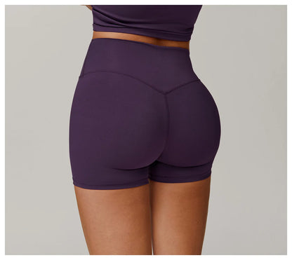 Women High Waist Yoga Shorts Running Cycling Shorts Breathable Fitness Shorts Female Summer Workout Shorts Gym Sports Tights
