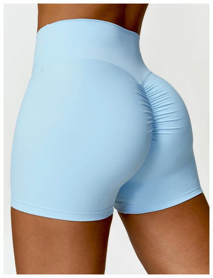 Yoga Shorts Women Scrunch Butt Yoga Pants High Waist Leggings Lift Butt Cycling Shorts Running Push Up Workout Gym Sports Shorts