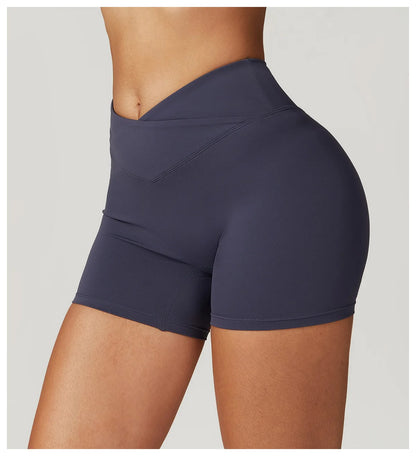 Yoga Shorts Women Fitness Shorts Running Cycling Shorts Quick Drying Sports Leggings High Waist Summer Workout Gym Push-up Short