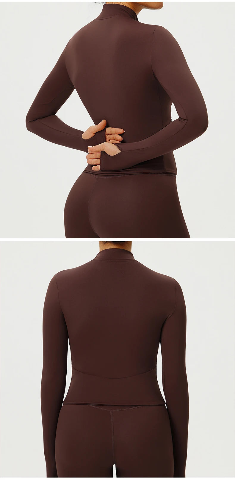 Fitness Sport Women's Zipper Long-sleeved Quick-drying Training Yoga Gym Clothing Clothes Summer Running Breathable Slim Fit Top