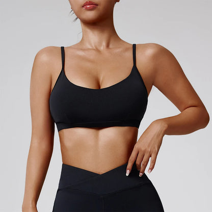 Women's Sports Bra Sexy Beautiful Back Breathable Bra Top Push Up Fitness Bra Yoga Gym Workout Bra Fitness Top Sports