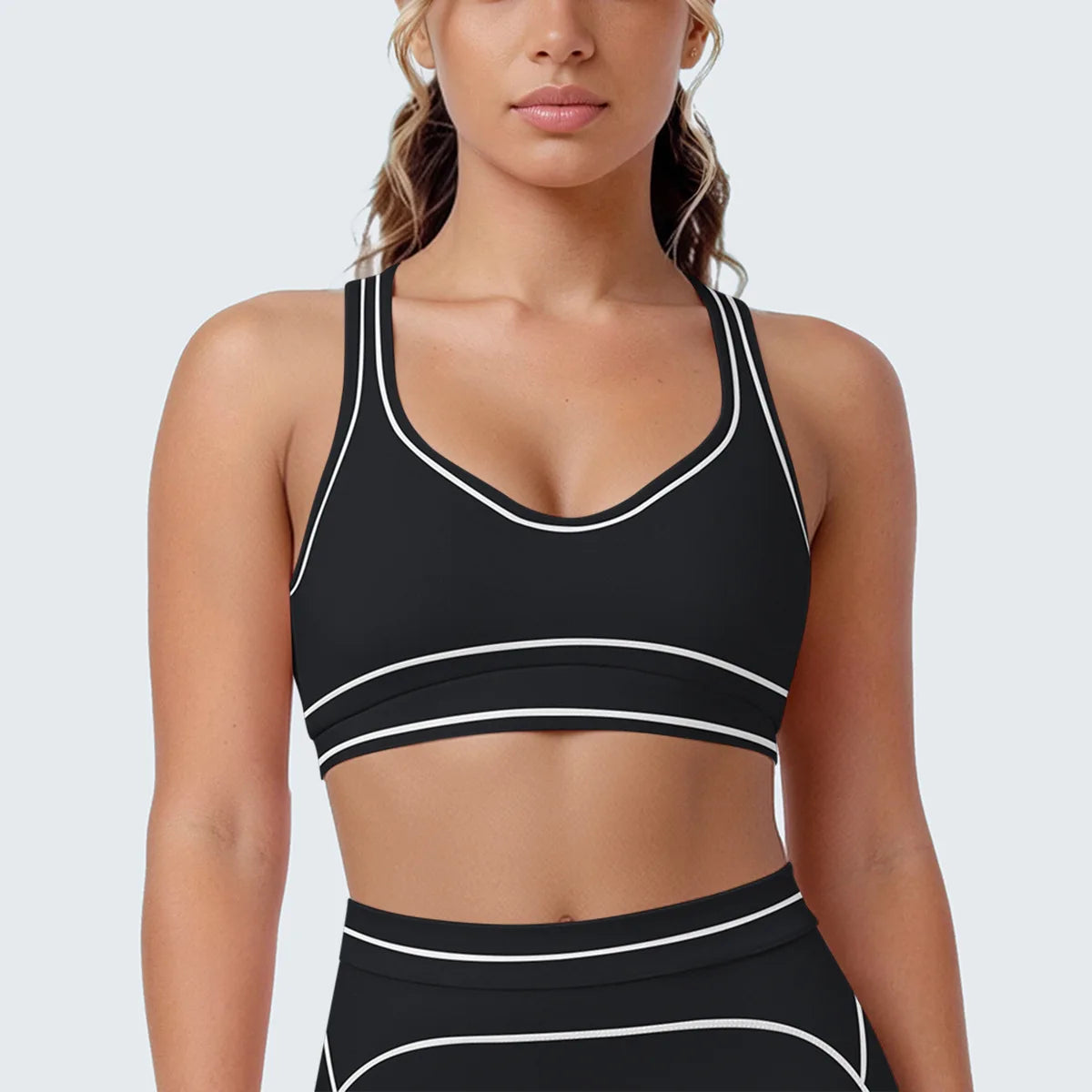 Sports Tank Top Women Sexy Fitness Bra Tights Backless Gym Clothe Underwear Yoga Bras High Running Training Shockproof Chest Pad