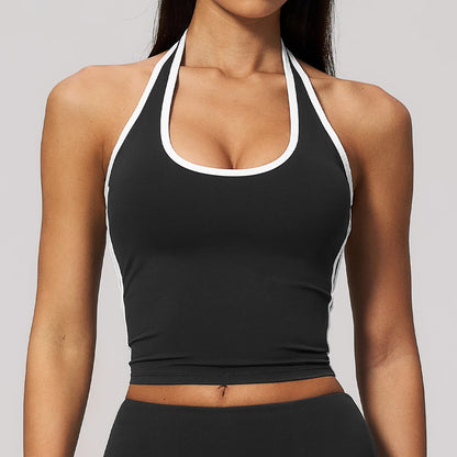 Summer Yoga Vest Women Fitness Quick-Dry Sports Top Workout Shockproof Yoga Vest Sexy Running Sports Tops Outdoors Fitness Bra