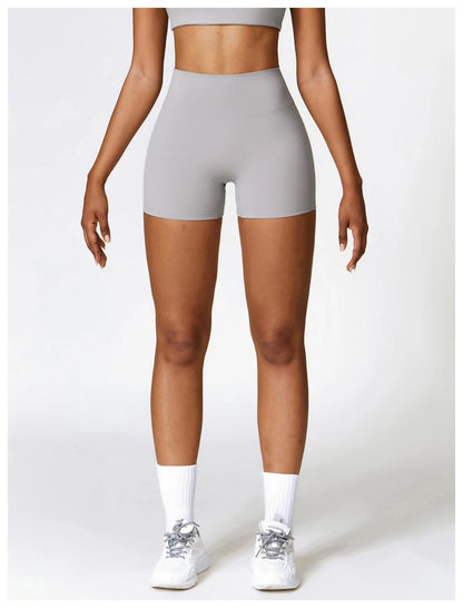 Women Yoga Shorts Fitness Shorts Running Cycling Shorts Breathable Sports Leggings High Waist Summer Workout Gym Push Up Shorts
