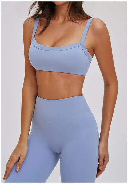 Women's Sports Underwear Lnvisible Bra Breathable Comfortable Elastic Shockproof Underwear Without Steel Rings Sports Underwear